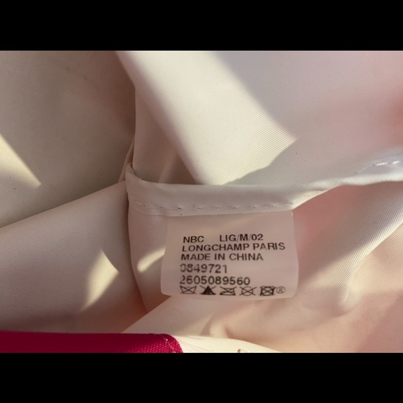 AUTHENTIC Pink Longchamp Le Pliage Small Shoulder Bag Excellent Condition - Picture 8 of 16